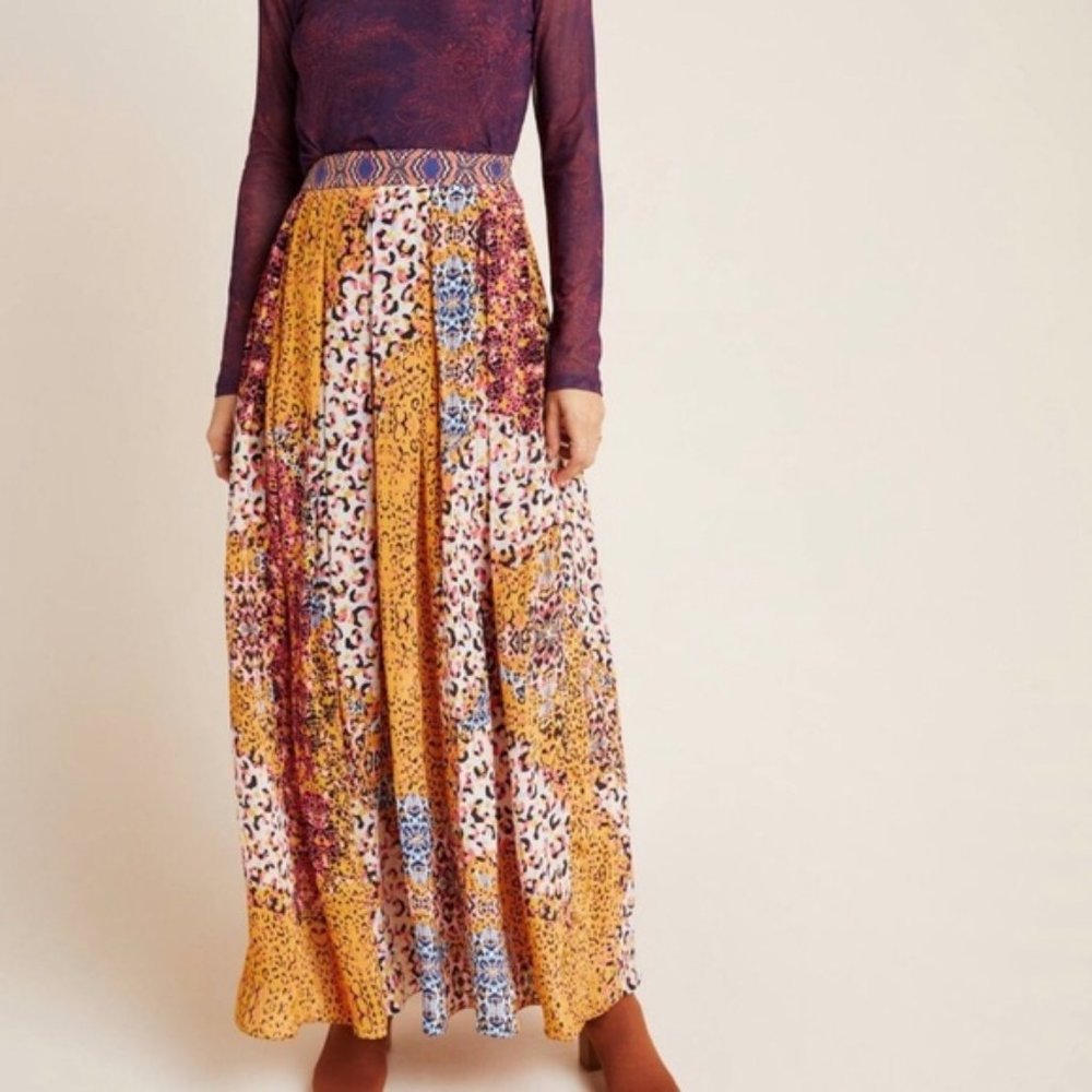 Anthropologie Bhanuni by Jyoti Panthera Maxi Skirt